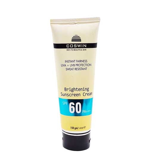 Coswin Brightening Sunscreen Cream SPF 60 Instant Fairness 150ml